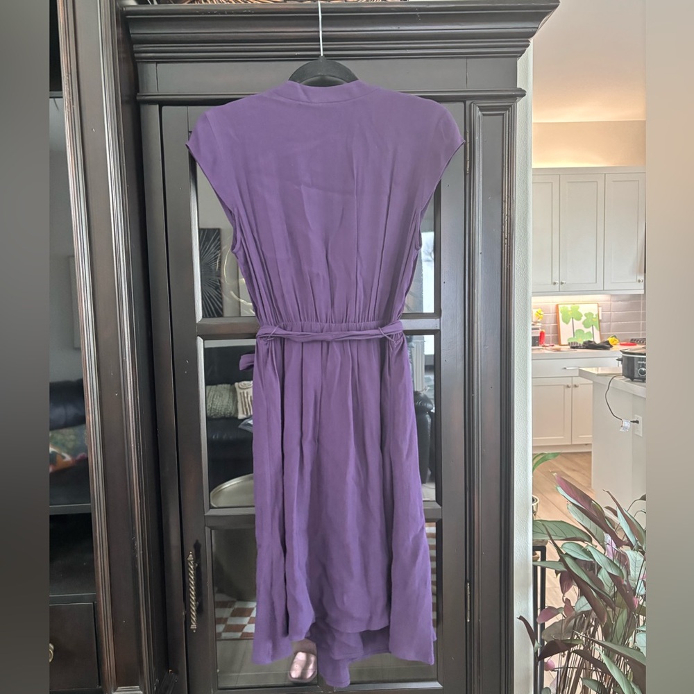 ANTHROPOLOGIE Maeve Purple Short Sleeve Dress - Picture 3 of 9